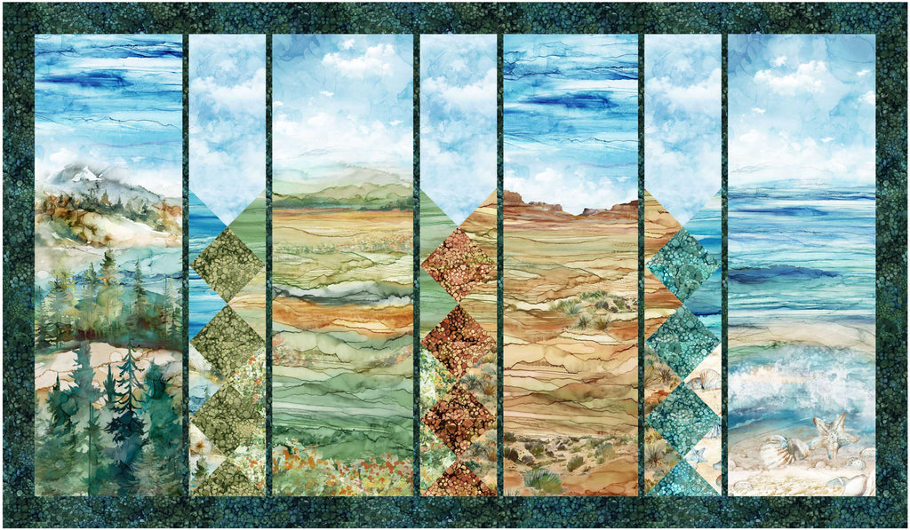 Mountains to Seashore Pattern #535