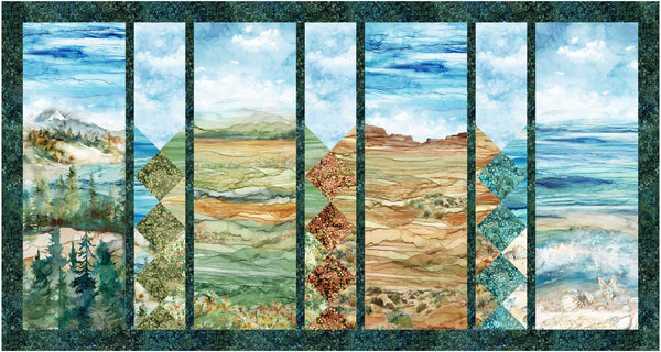 Mountains to Seashore Pattern #535