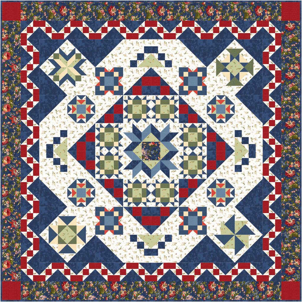 Belle Blooms Block of the Month Pattern #229