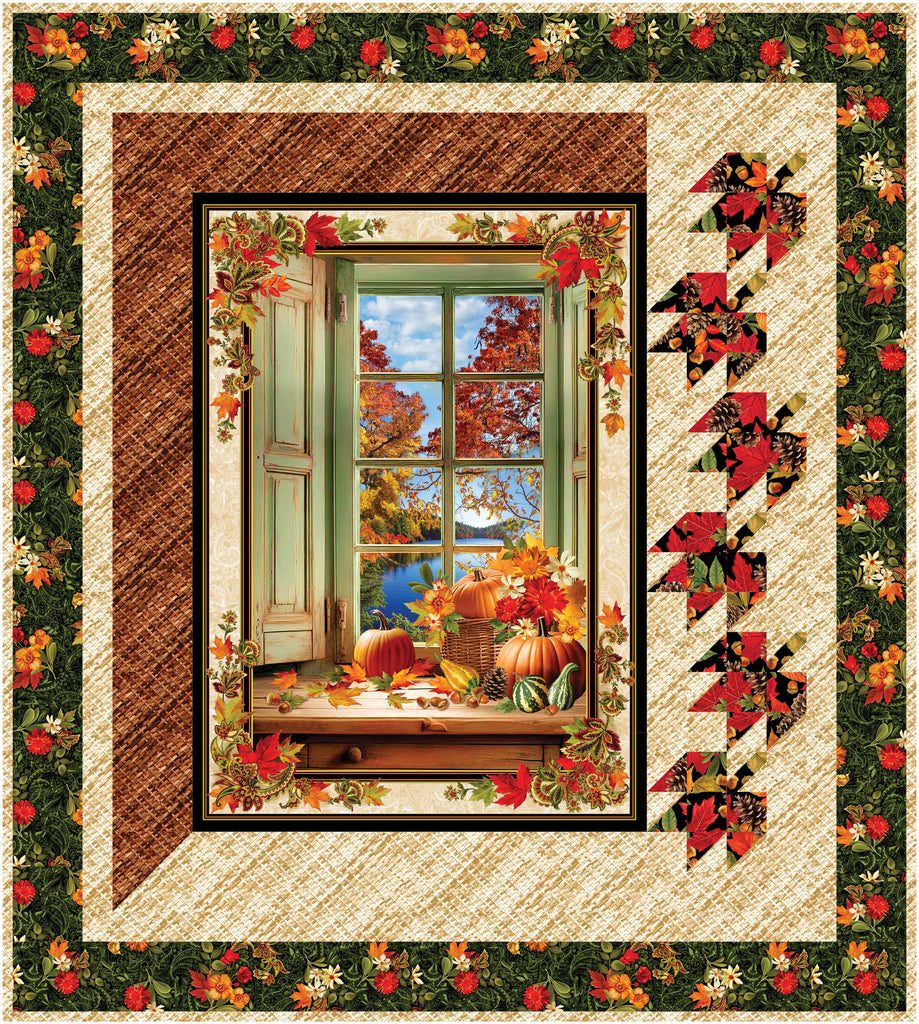 Autumn Window Pattern #578