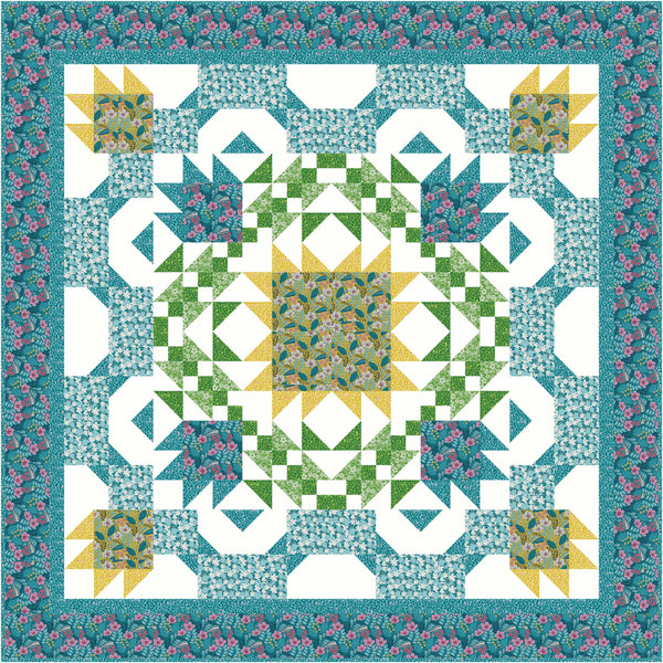 Hedged Blossoms Pattern #504