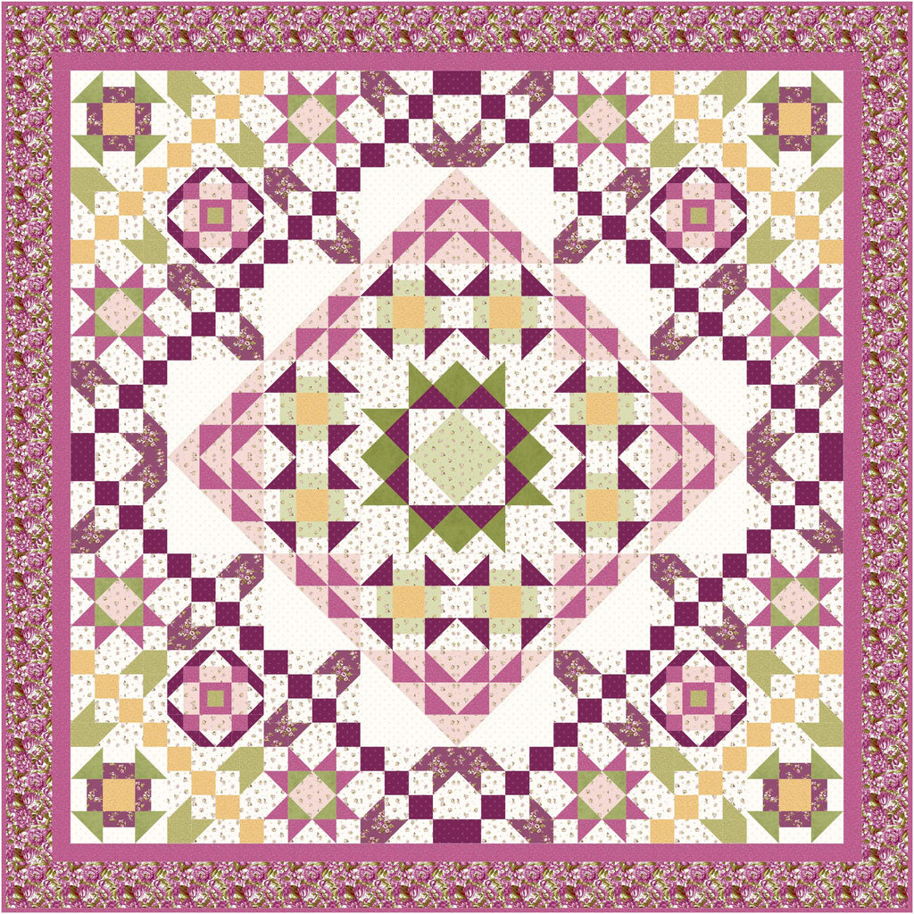 Flower Garden Square Pattern #605
