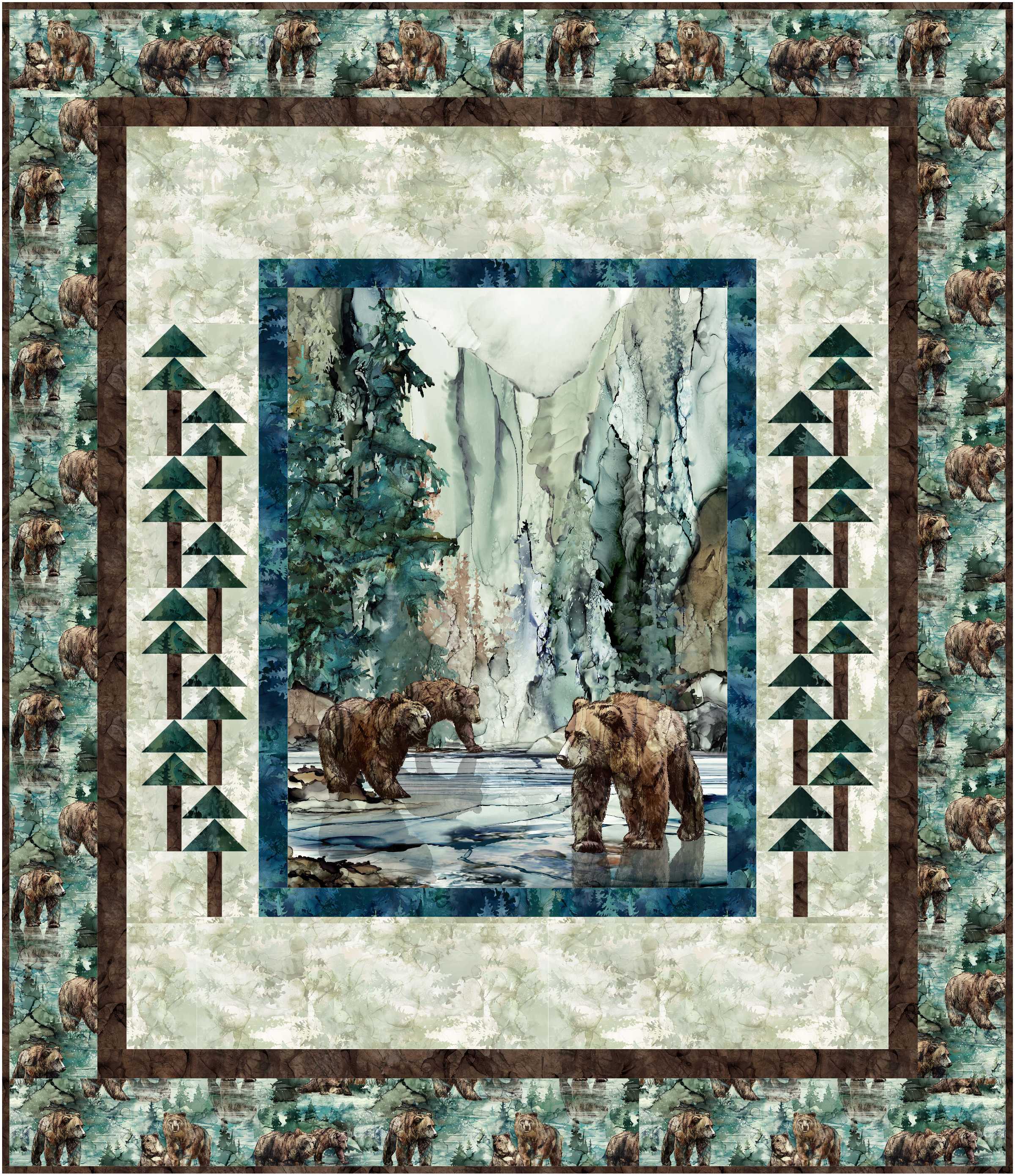 Parallel Forest Pattern #336 – Bound to be Quilting